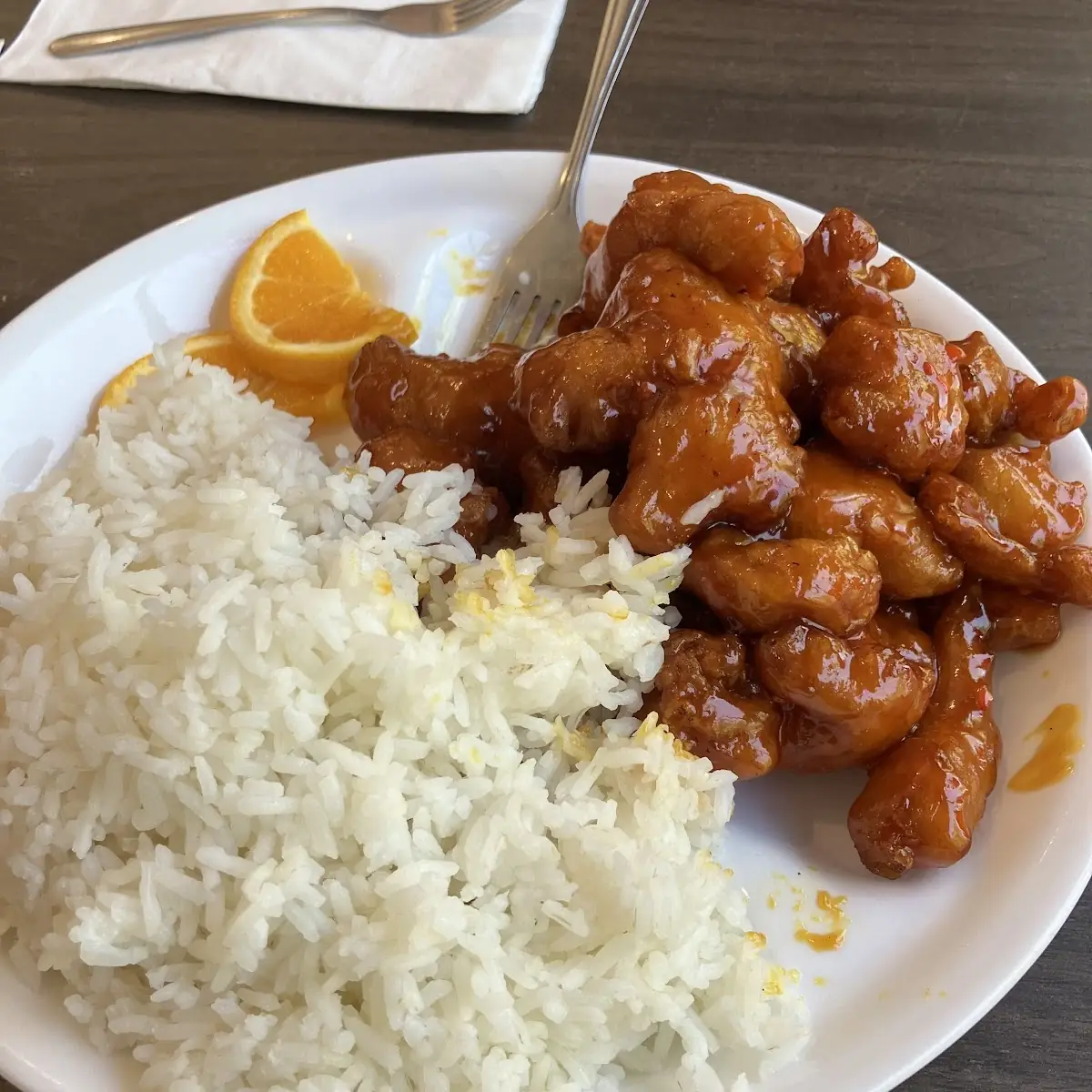 Orange Chicken Combo Plate Lunch橙味鸡 午